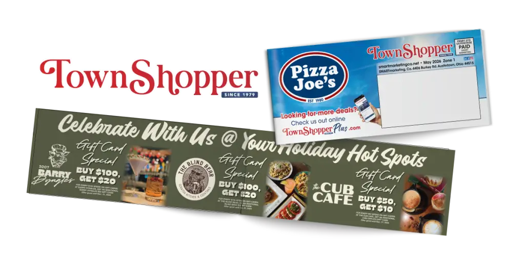 Town Shopper Holiday Promotion - Save on your advertising in Youngstown Ohio